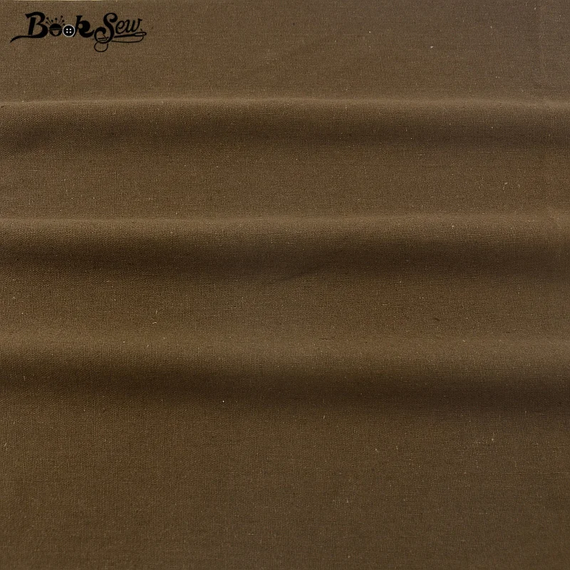 Booksew Dark Brown Cotton Linen Fabric Sewing Material Tissu For Tablecloth Bag Curtain Cushion Pillow Zakka Home Textile