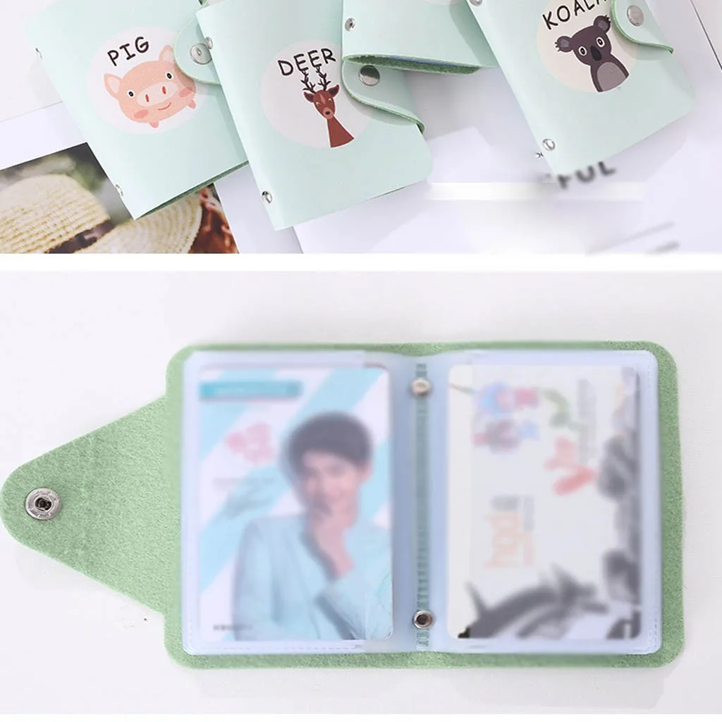 Модный Свежий Милый принт с животными женский холдер для банковских карт сумка для монет Кредитная карта деловой, с отделением для паспорта