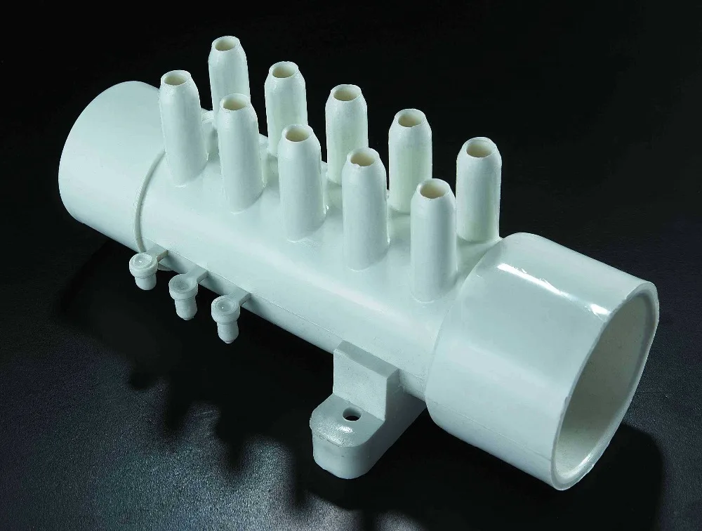 bathtub air distributor and air Manifold 1.5"S x 1.5" Spig with 10