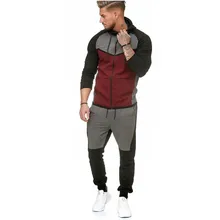 2019 New Men Sets Fashion Sporting Suit Patchwork Zipper Sweatshirt +pants Plus Size Mens Clothing 2 Pieces Sets Slim Tracksuit 2019 New Men Sets Fashion Sporting Suit Patchwork Zipper Sweatshirt +pants Plus Size Mens Clothing 2 Pieces Sets Slim Tracksuit