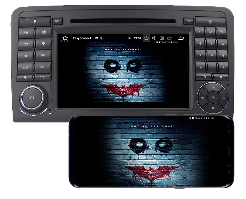 Top Belsee Octa Core 4GB Android 8.0 Radio Head Unit Car DVD Player For Mercedes Benz ML-Class W164 ML350 ML500 GL-Class X164 GL320 6