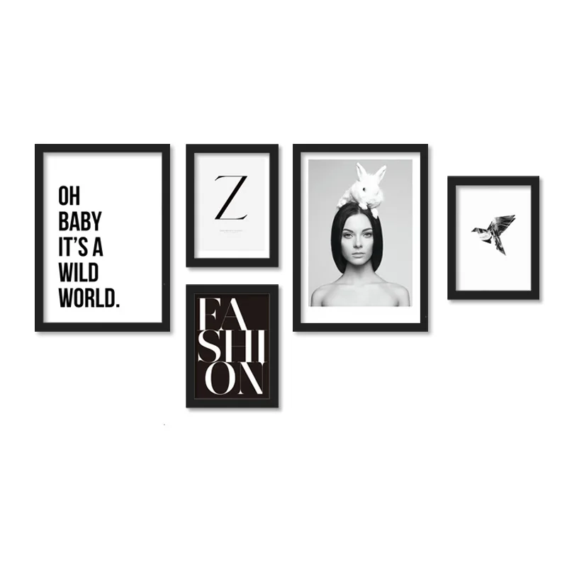 Collection Of Fashion Quotes Nature Art Posters In Black
