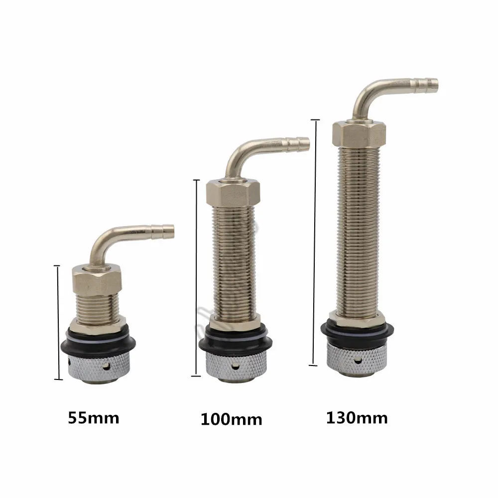 Adjustable Beer Tap Faucet G58 Long Shank With 8mm Barb Elbow Draft Beer Dispenser Home brewing Nipple Shank Assembly (23)