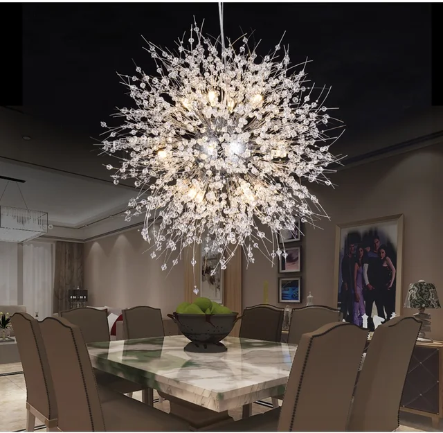 Modern Dandelion Led Chandelier Home Commercial Kitchen Bedroom Modern Dandelion Led Chandelier Home Commercial Kitchen Bedroom Living Room Restaurant Elegant Lighting Fixtures