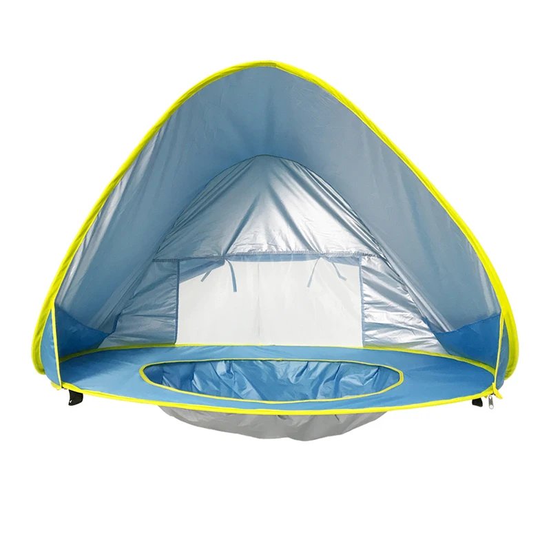 Baby Beach Tent Uv-protecting Sunshelter with Pool Waterproof Play House Pop Up Sun Awning Tent for kid Outdoor Camping Beach