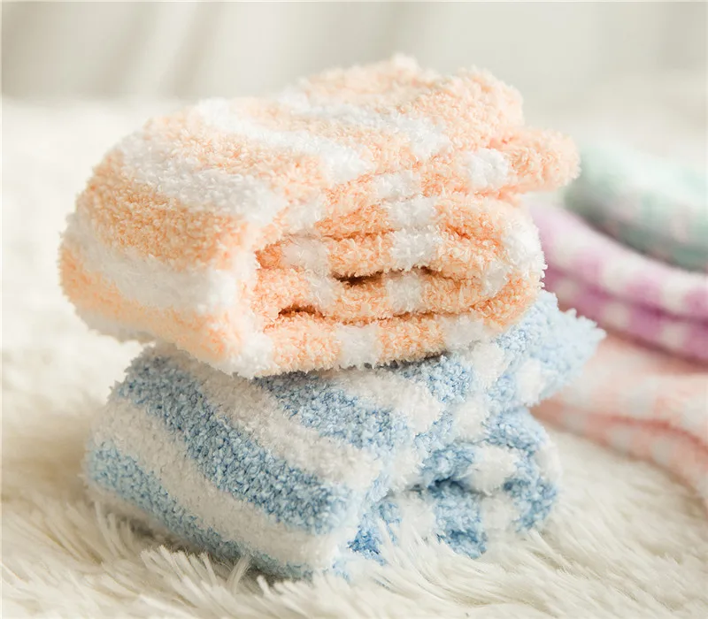 AZUE зимние теплые носки для сна домашние пушистые носки для женщин зимние носки милые забавные