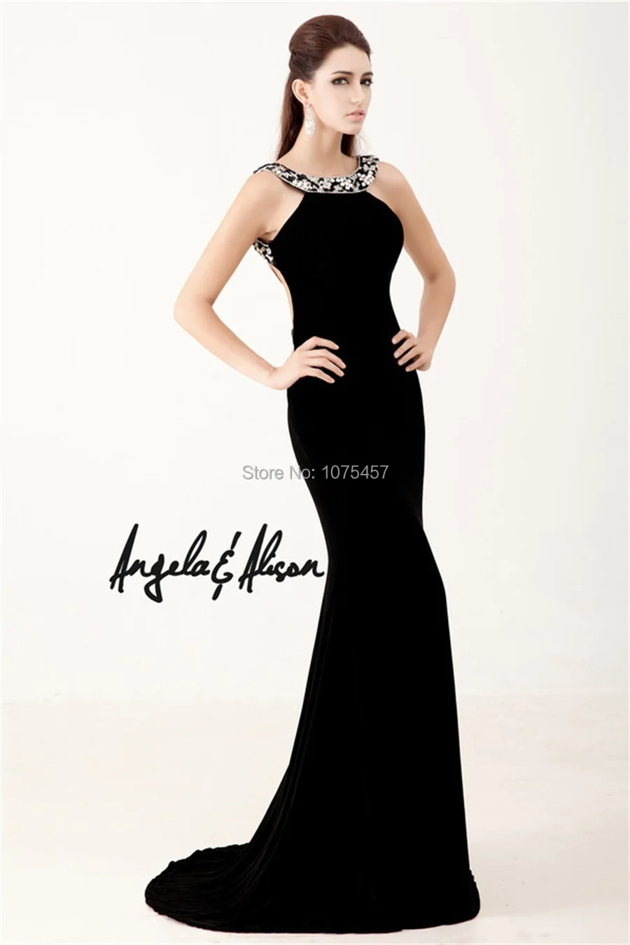 Backless Halter Prom Dresses