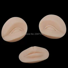 5 пар, 10 шт. Средства ухода для век+ 5 шт. губы обучение татуировки бровей Губы практика для 3D формы головы Татуаж Практика замена кожи