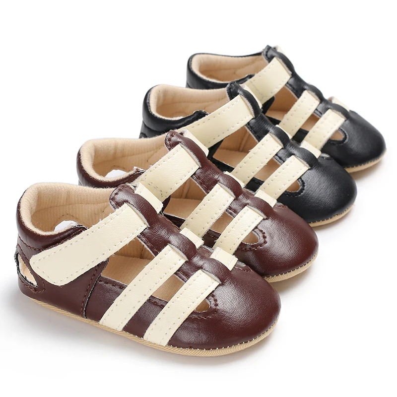 Fashion Handsome Toddler Baby Boys Shoes Summer Pu Leather Soft Sole