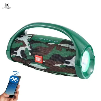 

Led Wireless Bluetooth Speaker Column Mini Sound Bar Portable Boom Box For Xiaomi Phone Tv Outdoor Usb Mp3 Aux Speaker+mic Light