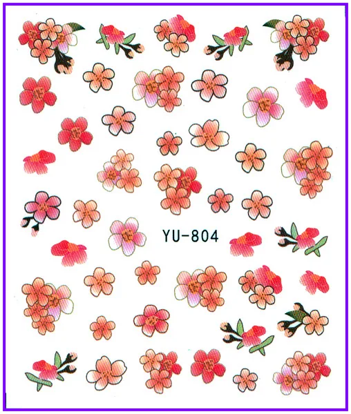 Nail Sticker NAIL ART FLOWER ROSE LACE DAISY Water Transfers Stickers