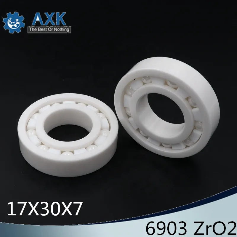 

6903 Full Ceramic Bearing ( 1 PC ) 17*30*7 mm ZrO2 Material 6903CE All Zirconia Ceramic 6903 Ball Bearings