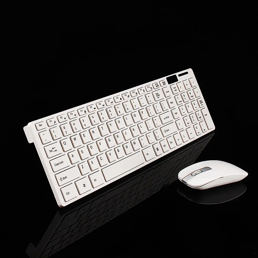 1 set Slim Wireless Keyboard and Cordless Optical Mouse for PC Laptop