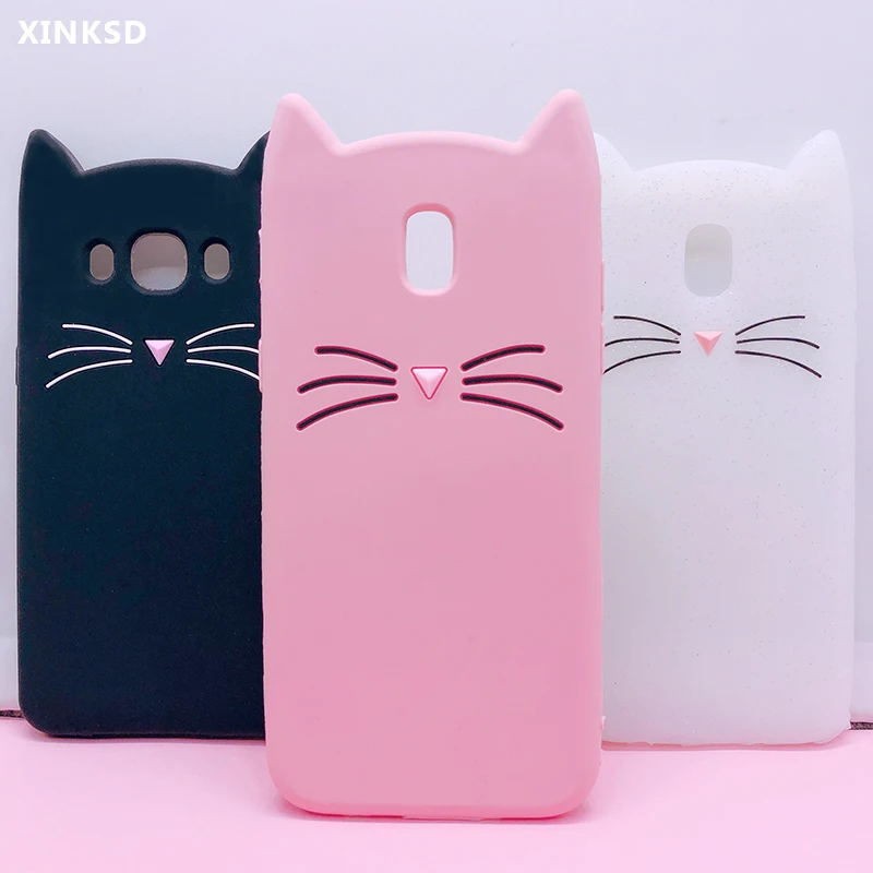 

beard cat case for samsung galaxy note 9 8 A3 A5 A7 2017 2016 A6 A8 Plus 2018 soft silicon case on S5 S6 S7 edg S8 S9 PLUS case