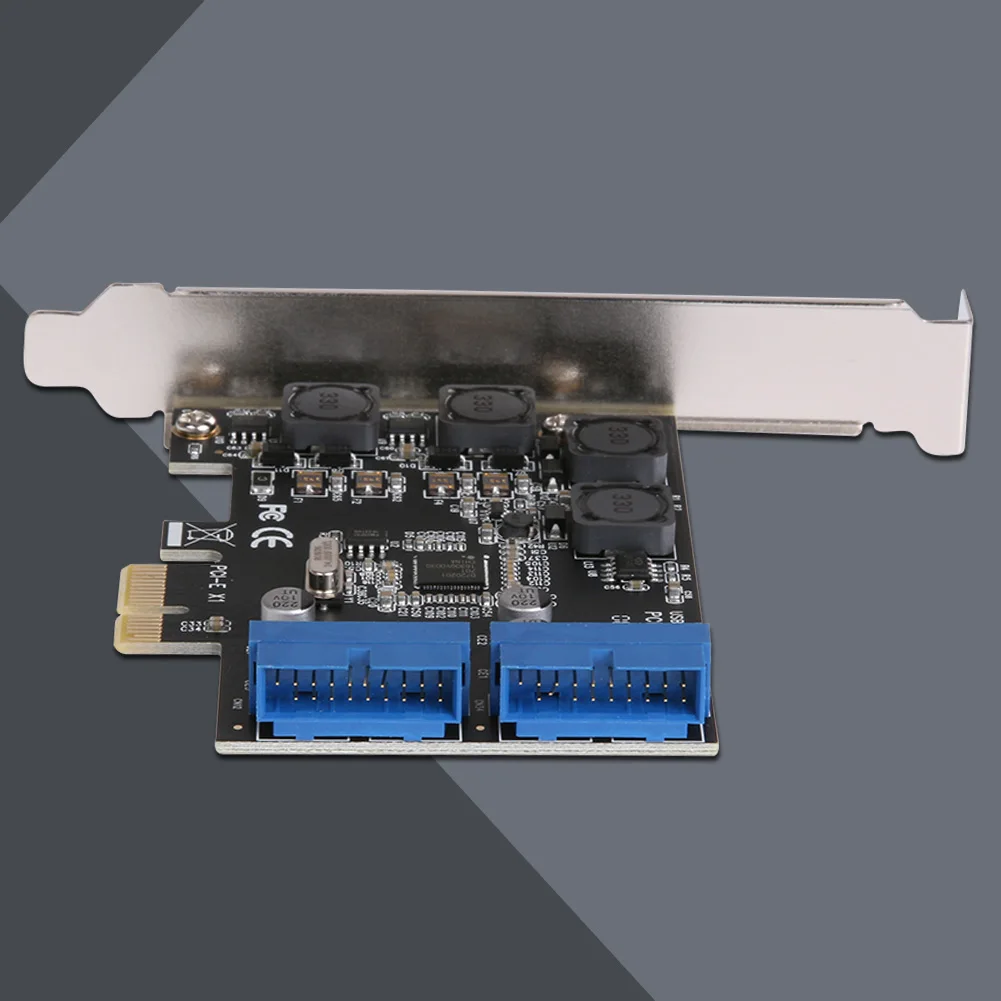 USB 3,0 PCIE PCI Express контрольная карта адаптер настольная Передняя PCIe передача USB3.0 19PIN Интерфейс адаптер карта