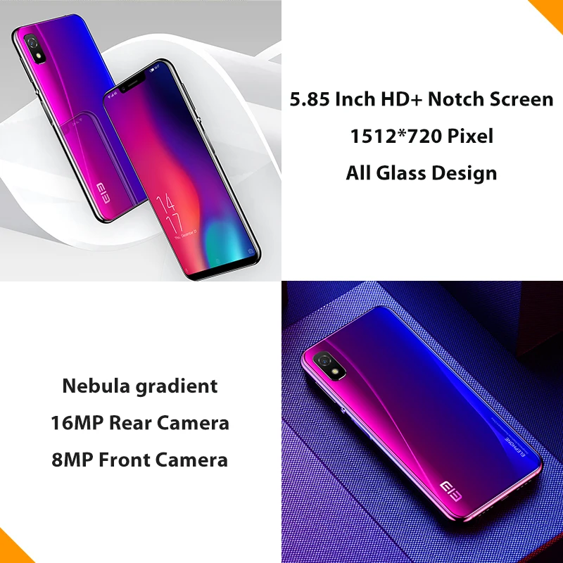 Elephone A4 Pro 4 ГБ ОЗУ 64 Гб ПЗУ мобильный телефон Android 8 1 MT6763 Восьмиядерный 5 85 дюймов HD + u