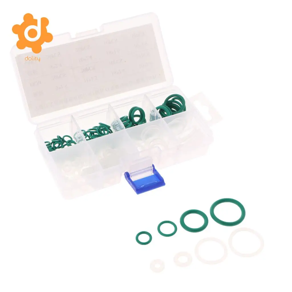 120 Pieces Universal Car Rubber O Rings Tap Washers Gasket Sealing 8 Sizes