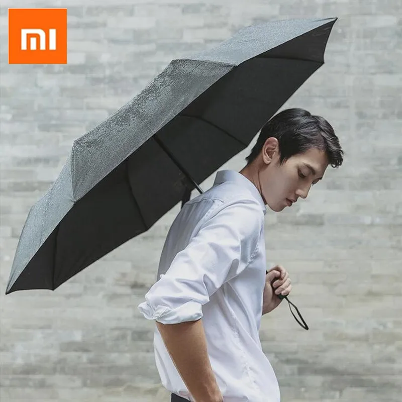 Xiaomi 90FUN Umbrella Three Folding Sun Rain Aluminum Umbrella Sun Protection UV Ultralight Big Umbrella UPF40+ Unisex Portable