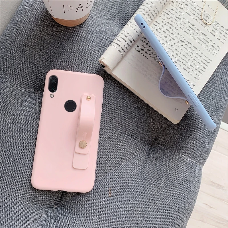 Силиконовый чехол с ремешком на запястье для huawei y5 y9 y7 y6 prime pro 2019 2018 2017 держатель