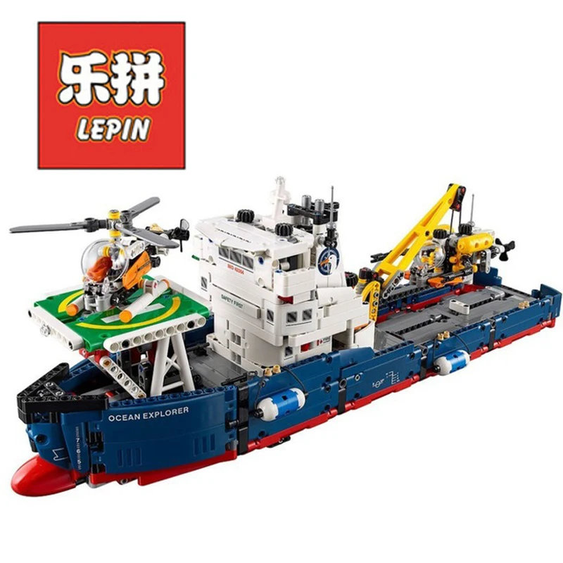 

In Stock DHL Lepin Sets Technic Figures 1347Pcs 20034 Ocean Explorer Model Building Kits Blocks Bricks Educational Kid Toy 42064
