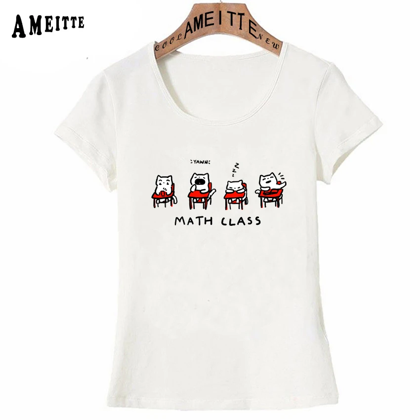 Trend Mens Short Sleeve Advanced Math Formula Print Short Sleeve Top Round Neck Summer Print Short Sleeve T-Shirt Short sleeve Color : White, Size : L