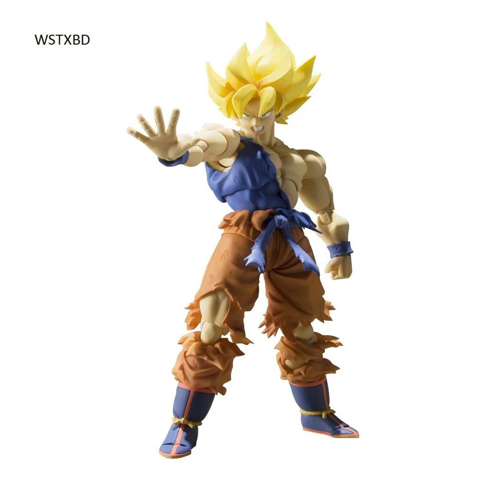 WSTXBD оригинальный Dragon Ball Z SHF SSJ Goku ПВХ фигурка Brinquedos куклы игрушки фигурные |
