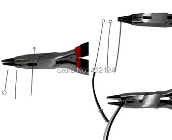 

1Pc Black Stainless Steel Round-Nose Pliers Beading Jewelry Tool 13cm