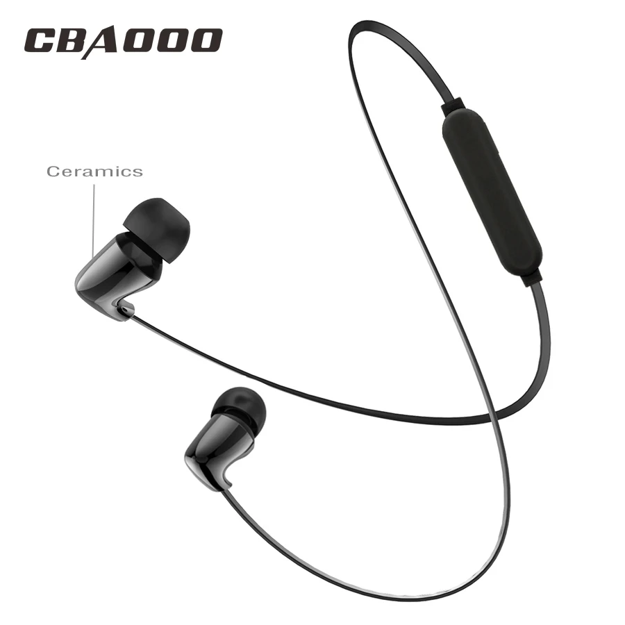 CBAOOO TC01S Ceramic Bluetooth Earphone Bass In Ear wireless Stereo Sport Headsets C10 Metal Magnet earphones for xiaomi iPhone