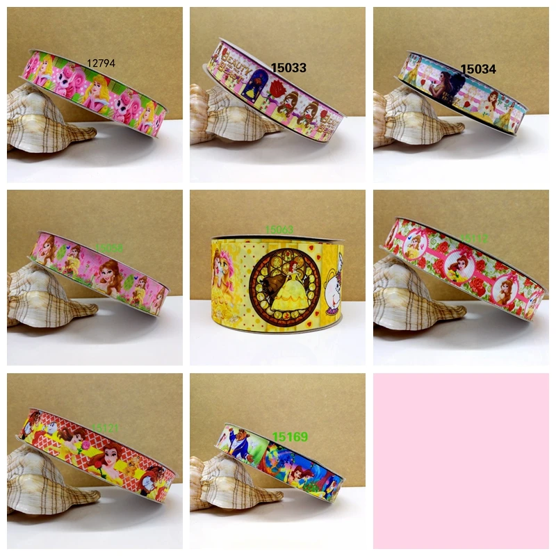 

Free shipping 50 yard per size cartoon ribbon printed grosgrain ribbon 12794