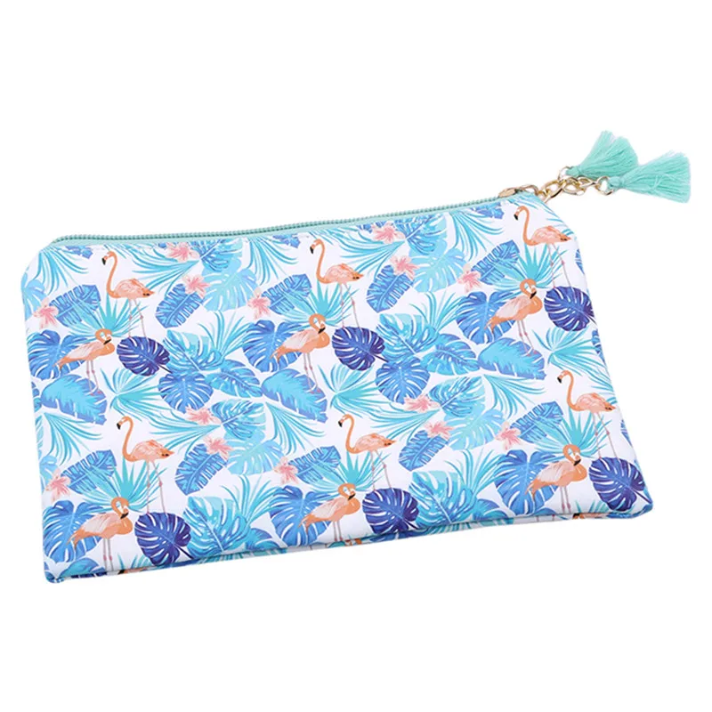 13.5*20 cm فلامنغو التجميل حقيبة المرأة Necessaire المكياج حقيبة السفر للماء حقيبة ماكياج محمولة أدوات الزينة حقيبة مستحضرات تجميل