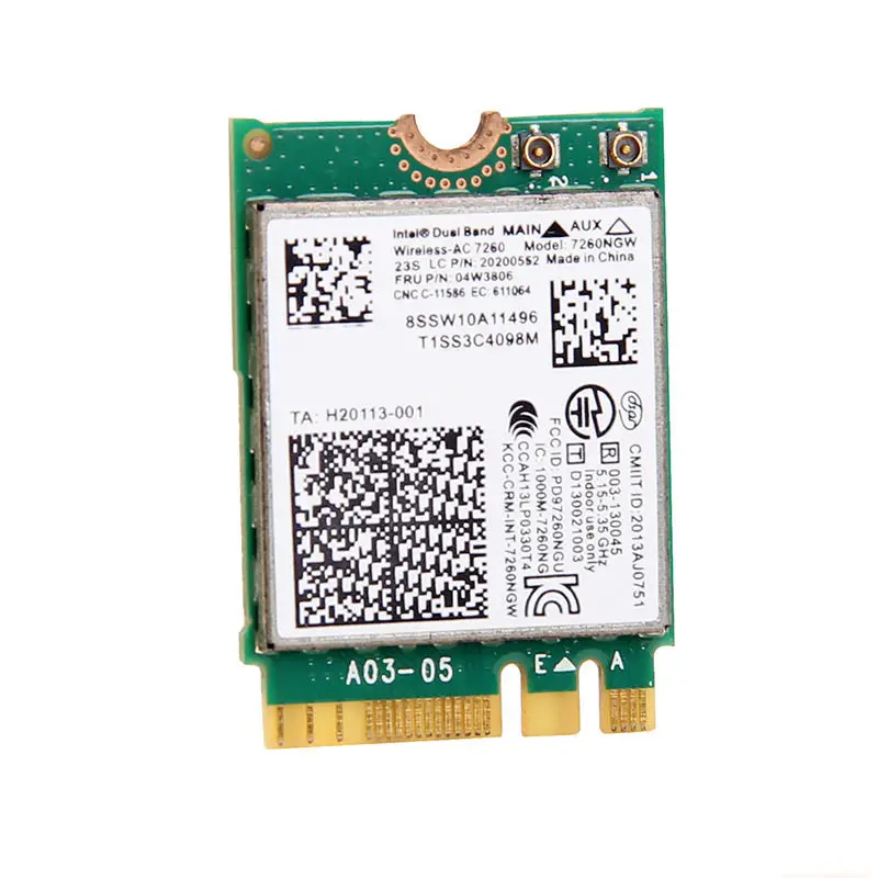Беспроводная карта адаптера для Intel Dual Band 7260NGW AC BT4.0 WIFI NGFF IBM lenovo thinkpad T440 T440S X240S 04W3806 |