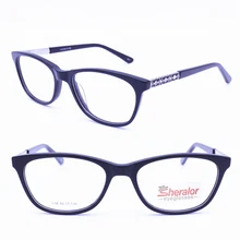 L18 полный обод высокая классическая Гибкая пружинная петля леди уникальные ацетатные оптические оправы