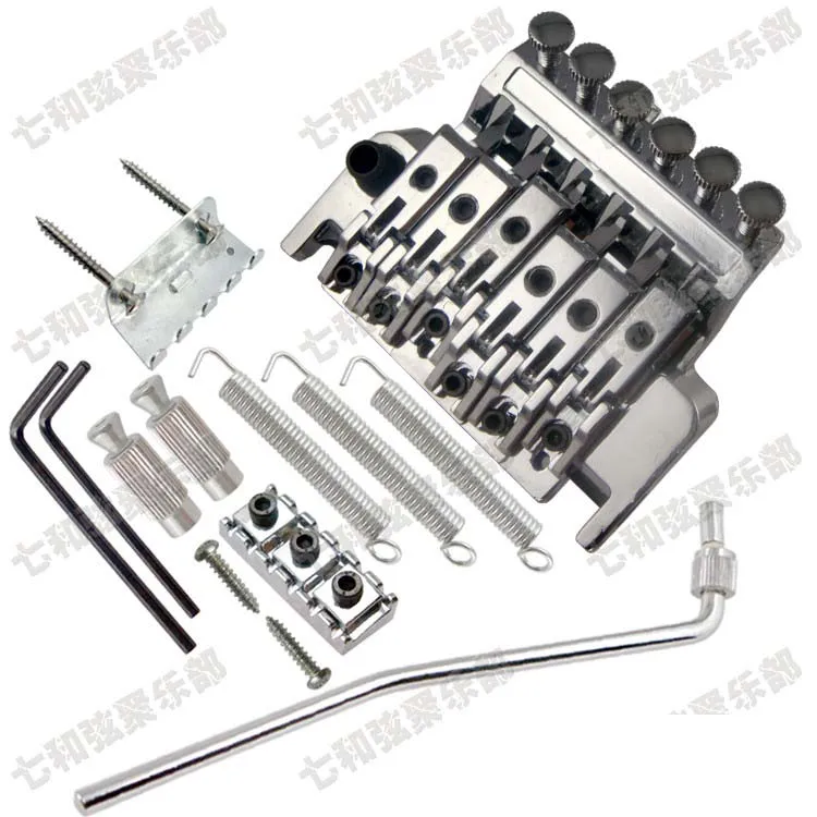 

Chrome Guitar Tremolo Bridge Double Locking Assembly Systyem for Electric Guitar (BL-5-CR-HS632585112)