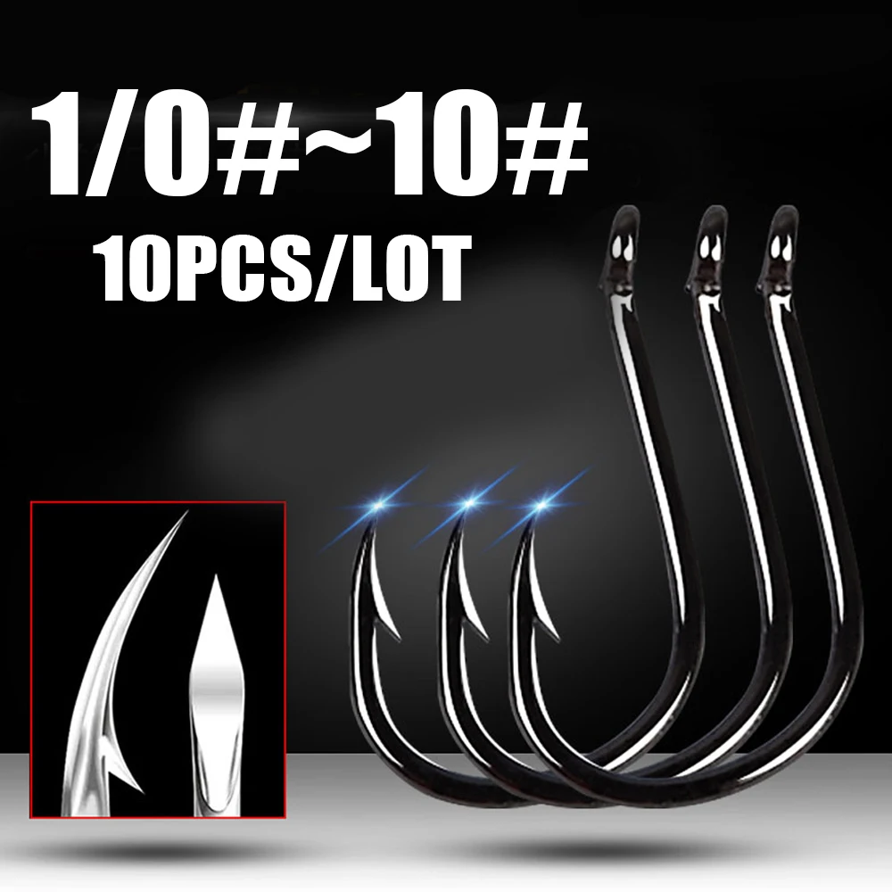 10pcs/lot High Carbon ISE Fishing Hook ISEAMA With Eye 50358 Carp Catfish Anzol Peche Japan Tackle Fishing hook owner