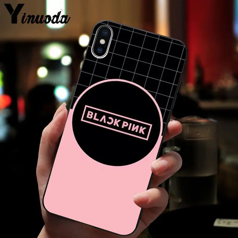 Yinuoda BLACKPINK LISA Kpop Beautiful Phone Accessories Case for Apple iPhone 8 7 6 6S Plus X XS MAX 5 5S SE XR Cellphones