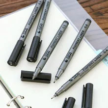 6 pcs Lot Pigment liner sketch pen Cartoon Multi needle Drawing pens Manga font b Anime