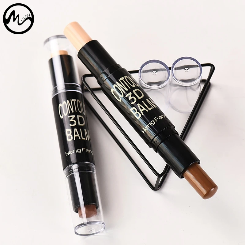 

MINCH Face Concealer Stick Shimmer Double-ended 2 in 1 Highlighting Powder Beauty Makeup Waterproof Silver Shimmer Face Shadow