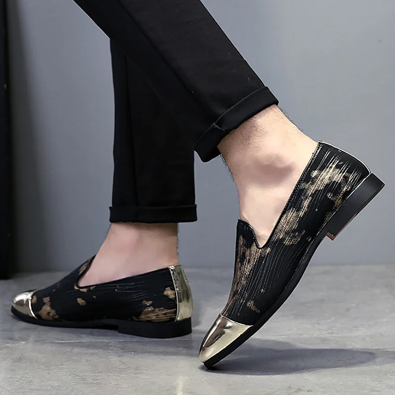 Grande Patchwork Bateau Hommes sur 5 golden Social Formelle Superstar 5 De Marque Slip Cuir Taille Sliver Chaussures 15 2018 En Nouveau Mâle 8wqx6Fw5