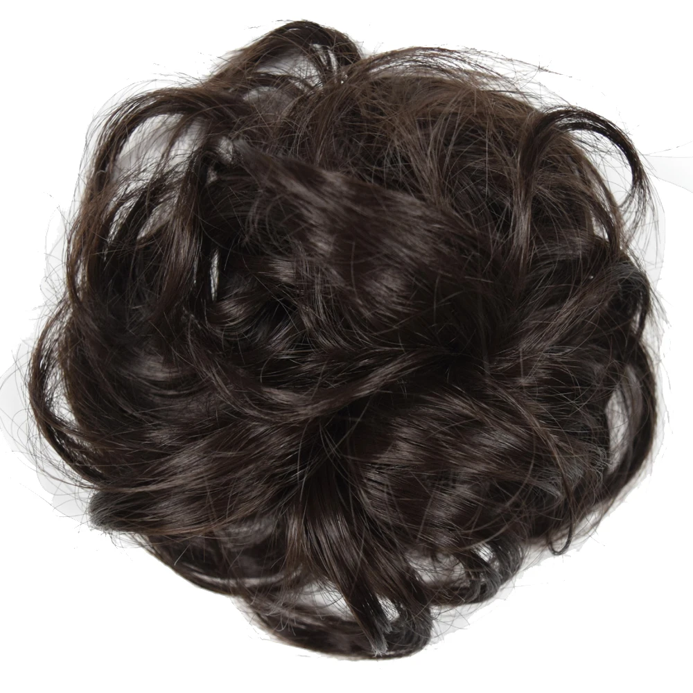 TOPREETY Heat Resistant Synthetic Hair pieces Curly Chignon with Rubber Band Hair Extensions Updo Donut Hairpieces TOPREETY Heat Resistant Synthetic Hair pieces Curly Chignon with Rubber Band Hair Extensions Updo Donut Hairpieces