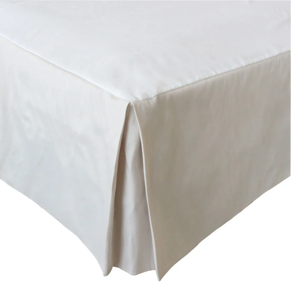 

Free ship Hot Sale Hotel Bed Skirt 5 Colors Thick Poly/Cotton Canvas Bed Skirt for King/Queen Size Bed With 14" Drop Hotel Line