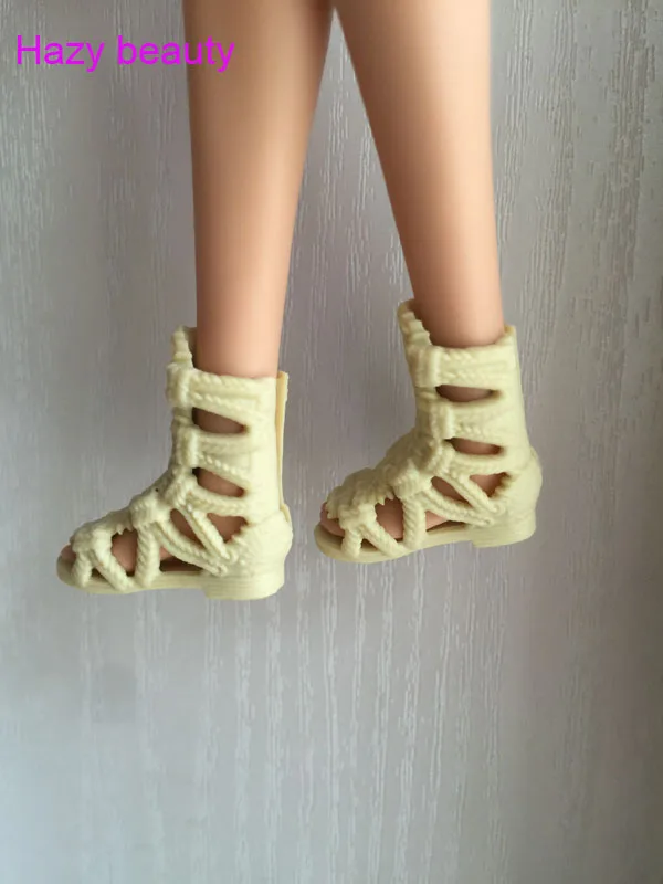 Туфли на плоской подошве для куклы Барби; цвет желтый; BBI287