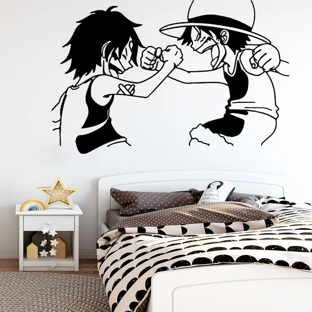 

One Piece Monkey D Luffy Wall Stickers Vinyl Decor For Kids Room Bedroom Decoration Removable Decal Sticker Mural
