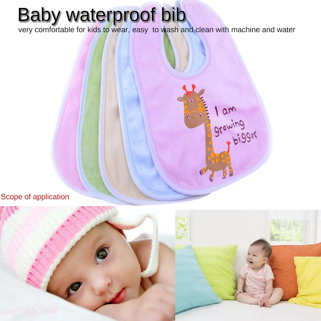 3Pc Baby Cotton Bibs Kids Girl Boy Children Cartoon Waterproof Dinner Feeding Bib Infant Newborn Burp Cloths Random Color 3Pc Baby Cotton Bibs Kids Girl Boy Children Cartoon Waterproof Dinner Feeding Bib Infant Newborn Burp Cloths Random Color