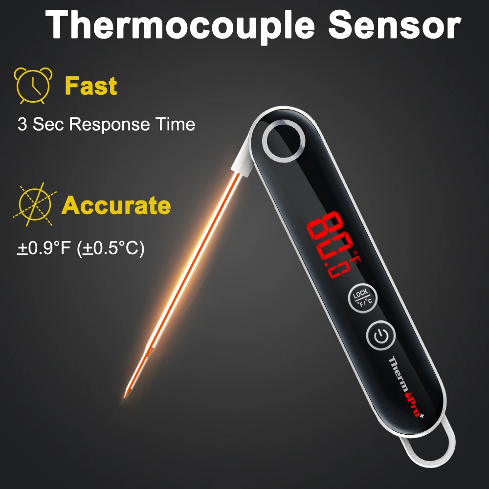 ThermoPro TP18S цифровой мгновенное чтение Мяса Термометр для кухни барбекю гриль коптильня с сенсорным экраном