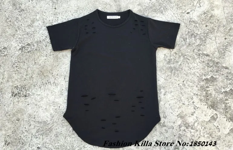 ripped black shirt mens