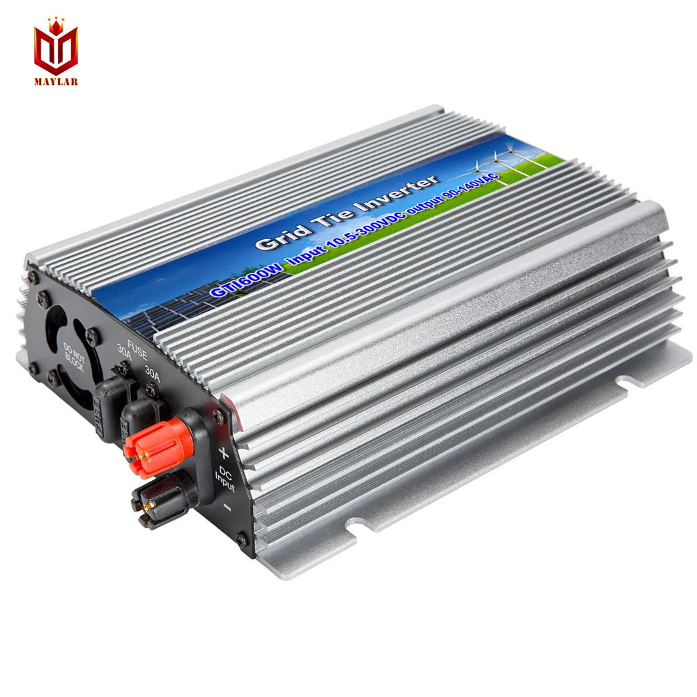 

600W Pure Sine Wave Solar Grid Tie Inverter with MPPT 22-50VDC Output 90-140VAC 50hz/60hz For Home Alternative Energy