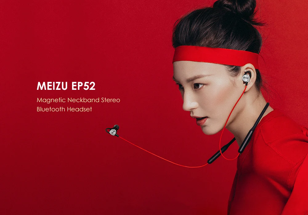 Meizu EP52, беспроводные Bluetooth наушники 4,1, спортивные наушники, стерео гарнитура, IPX5, водонепроницаемые наушники с микрофоном