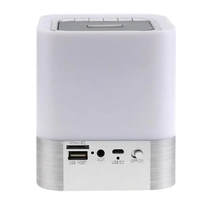

Portable Bluetooth Speaker Touch Sensor Bluetooth Audio Alarm Clock Large Screen Display LED Night Light Stereo Subwoofer