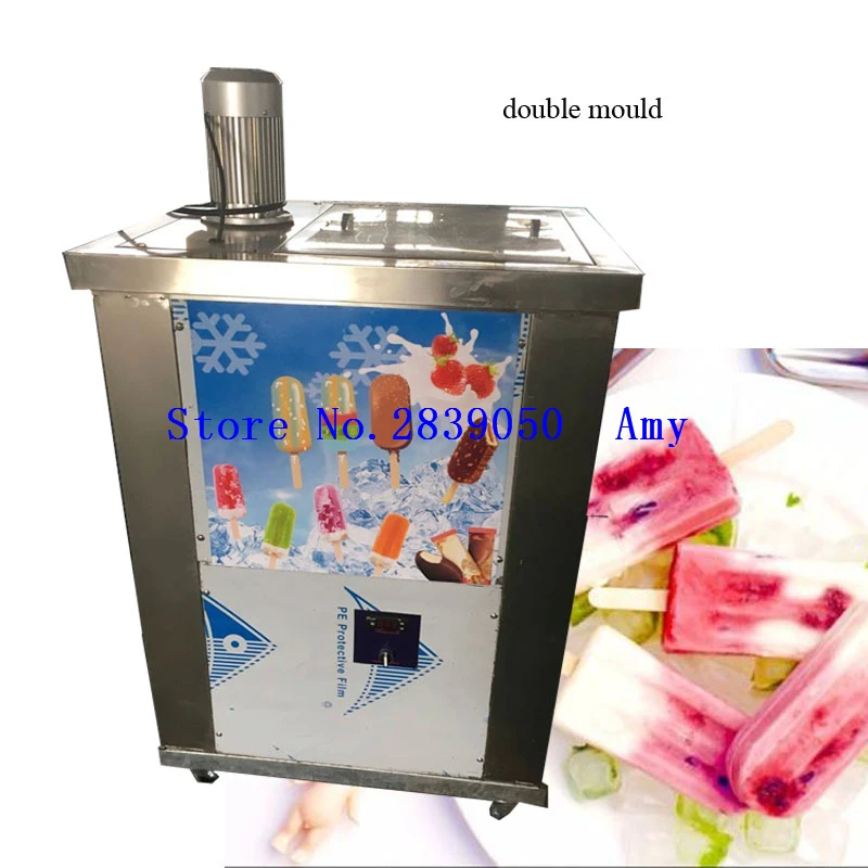 

Double mould stainless steel popsicle mould making machine ice lolly maker shipping by sea