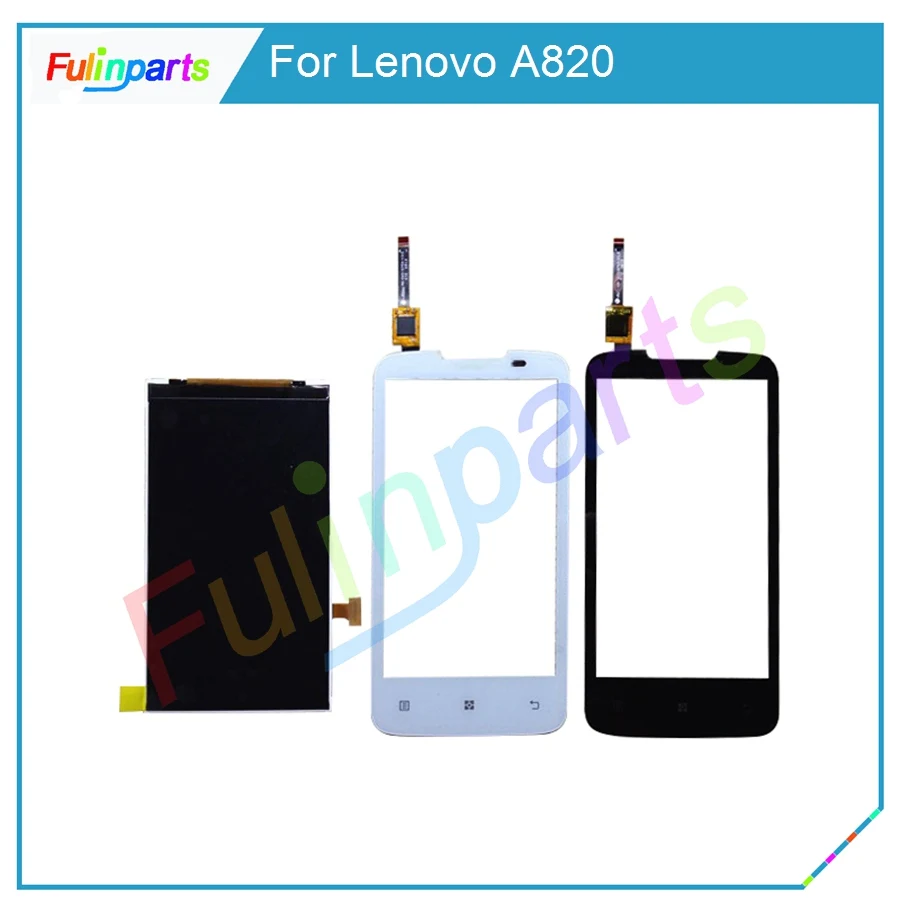 

Black/White For Lenovo A820 Outer Glass Touch Screen Digitizer + LCD Display Panel Replacement Parts